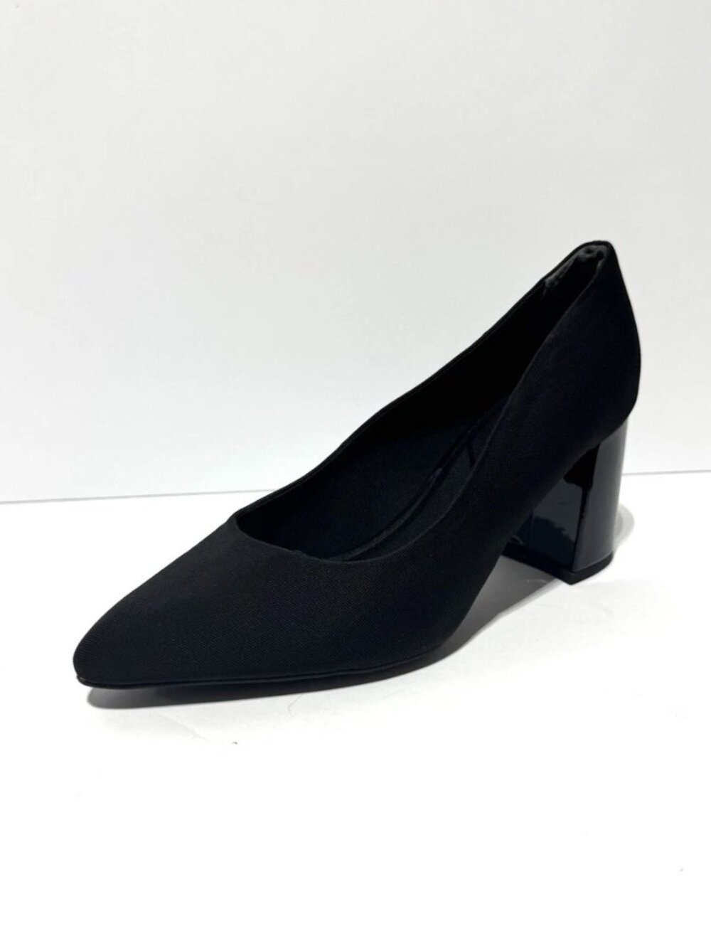 Anne Klein Womens Blanchett Pump Heels Black Size 9W